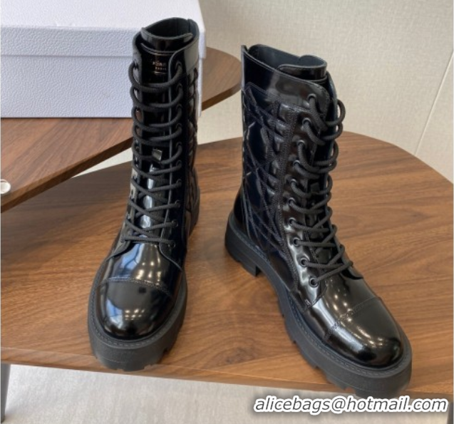 Best Price Dior D-Unit Ankle Boots in Black Quilted Cannage Calfskin 2025 DR082103 0822062