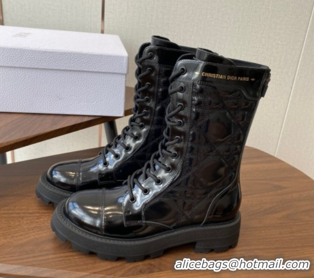 Best Price Dior D-Unit Ankle Boots in Black Quilted Cannage Calfskin 2025 DR082103 0822062