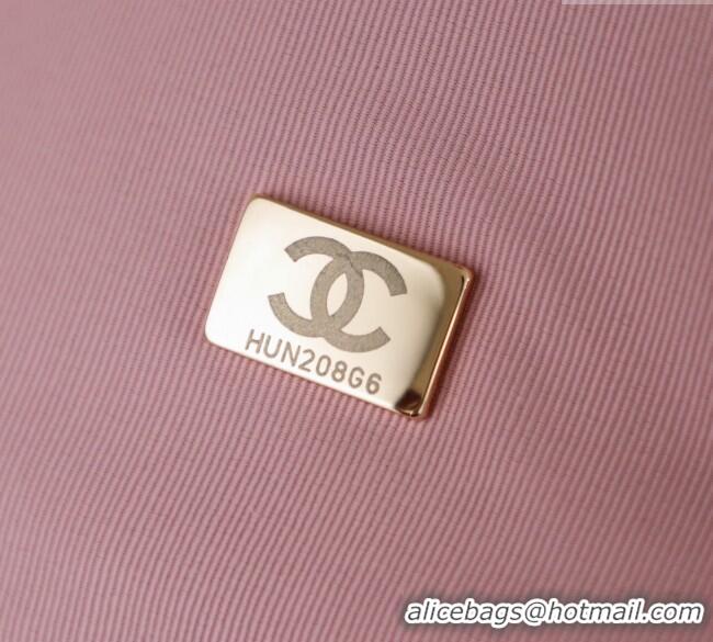 Spot Bulk Chanel Raffia Straw Small Shopping Bag CH101003 Beige/Pink 2025