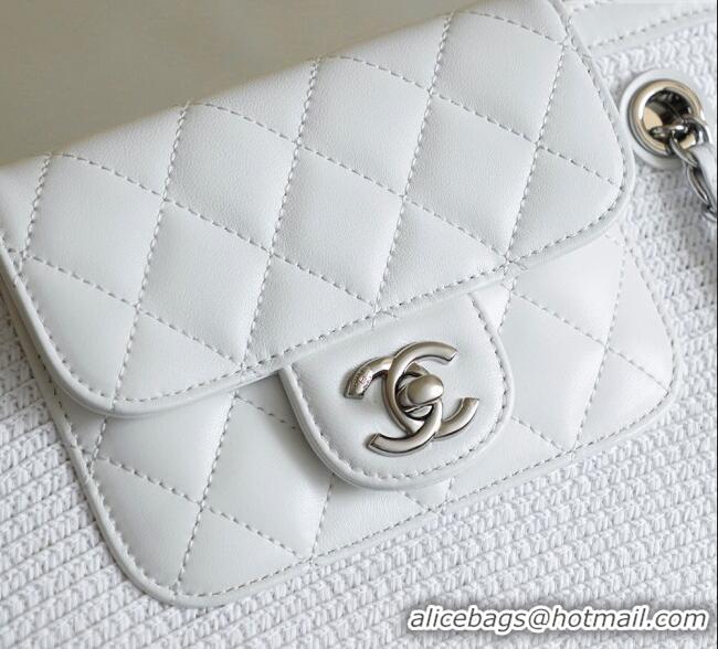 Market Sells Chanel Raffia Straw and Calfskin Large Shopping Bag AS5951 White 2025