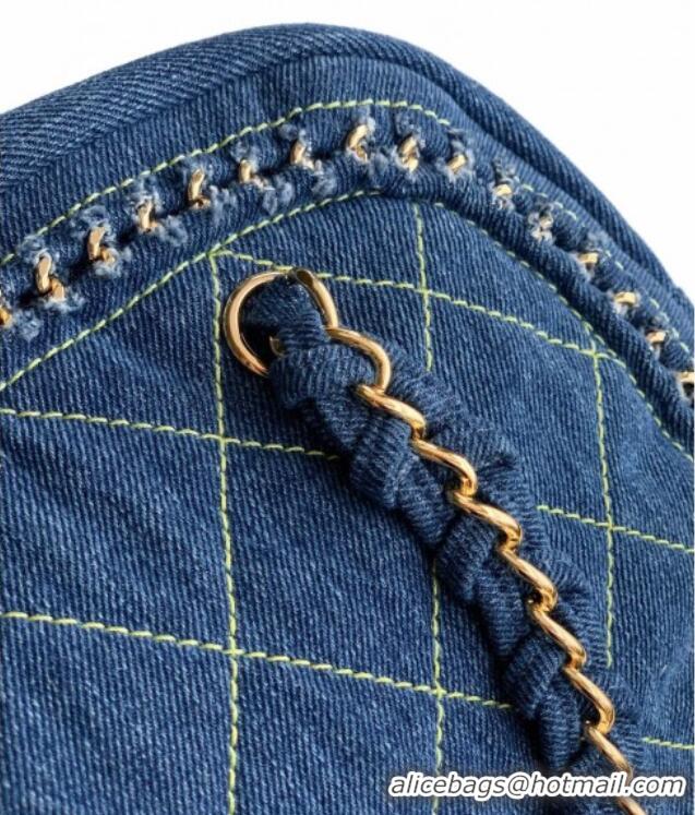 Spot Bulk Chanel Denim Bowling Bag CH101004 Blue/Gold 2025