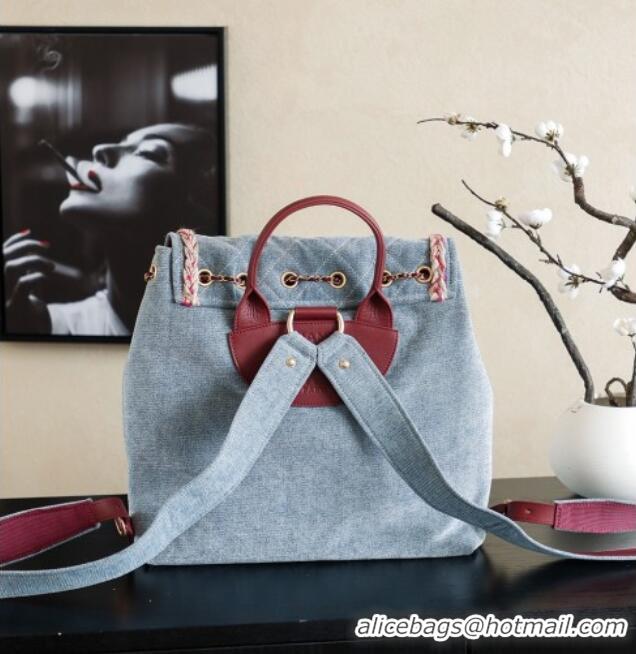 Market Sells Chanel Denim Backpack Bag CH101005 Blue 2025