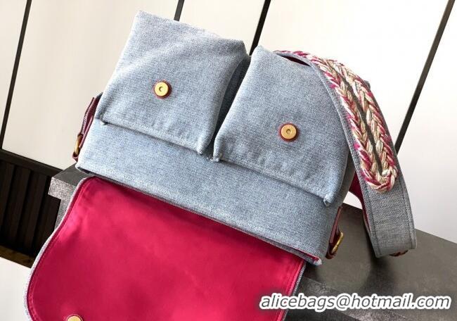 Modern Classic Chanel Denim Flap Bag CH101005 Light Blue 2025