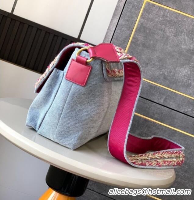 Modern Classic Chanel Denim Flap Bag CH101005 Light Blue 2025
