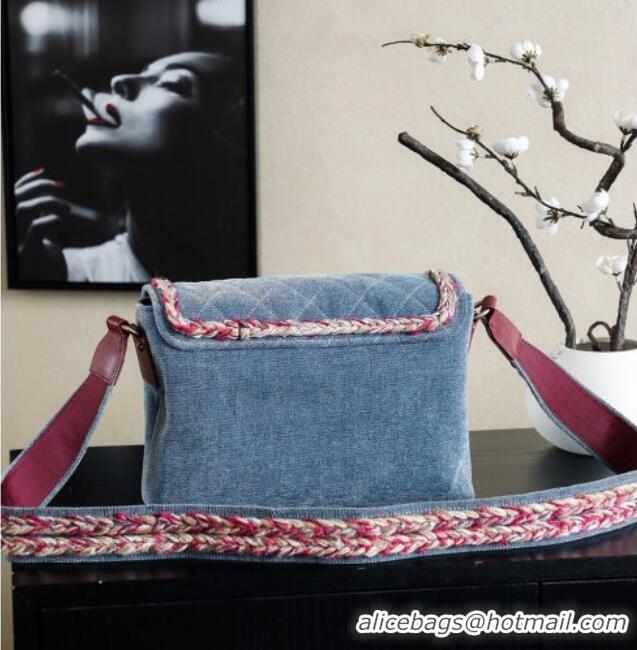 Inexpensive Chanel Denim Flap Bag CH101005 Blue 2025