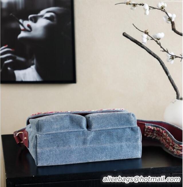 Inexpensive Chanel Denim Flap Bag CH101005 Blue 2025