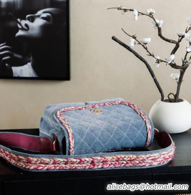 Inexpensive Chanel Denim Flap Bag CH101005 Blue 2025