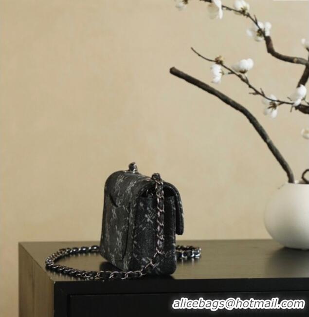 Best Price Chanel Denim Classic Mini Flap Handbag A69900 Black 2025
