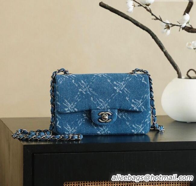 Inexpensive Chanel Denim Classic Mini Flap Handbag A69900 Blue 2025