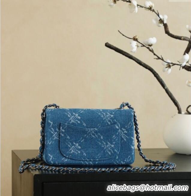 Inexpensive Chanel Denim Classic Mini Flap Handbag A69900 Blue 2025