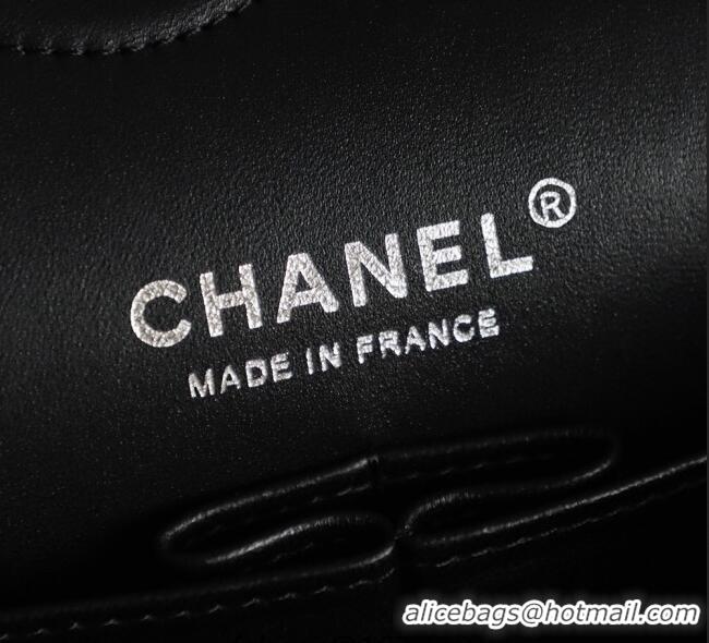 Sophisticated Cheap Chanel Denim Classic Medium Flap Bag A0812 Black 2025
