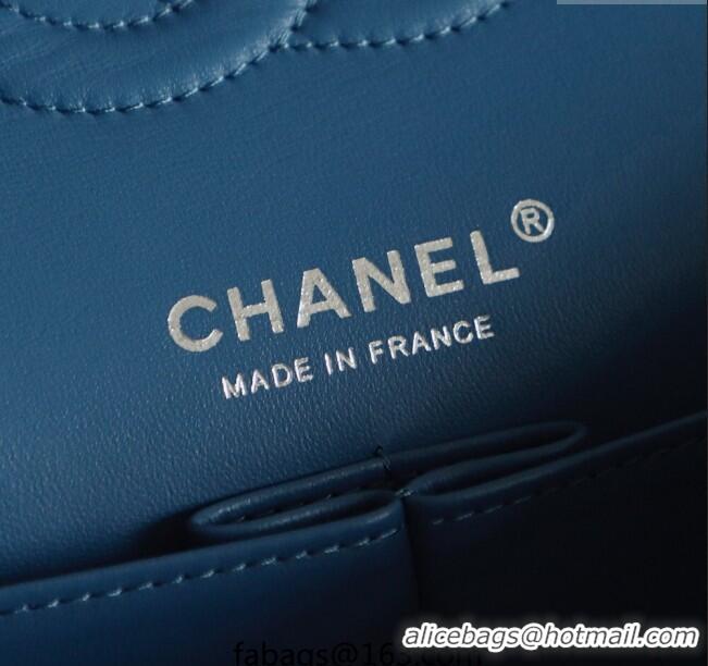 High Quality Chanel Denim Classic Medium Flap Bag A0812 Blue 2025