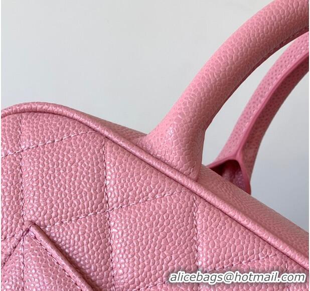 Modern Classic Chanel Grained Calfskin Bowling Bag CH101006 Pink 2025