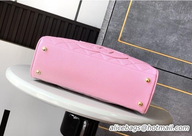 Modern Classic Chanel Grained Calfskin Bowling Bag CH101006 Pink 2025