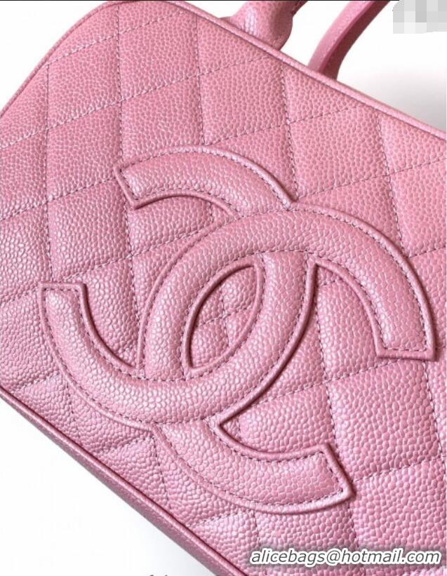 Modern Classic Chanel Grained Calfskin Bowling Bag CH101006 Pink 2025