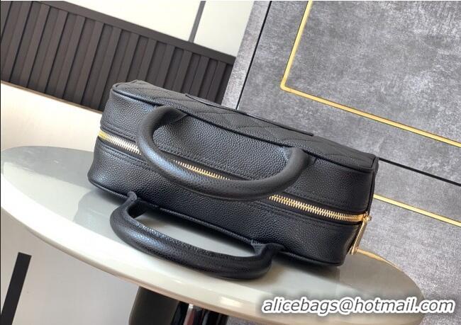 Spot Best Price Chanel Grained Calfskin Bowling Bag CH101006 Black 2025