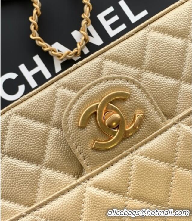 Grade Quality Chanel Grained Calfskin Mini Flap Bag with CC Chain AS5759 Gold 2025