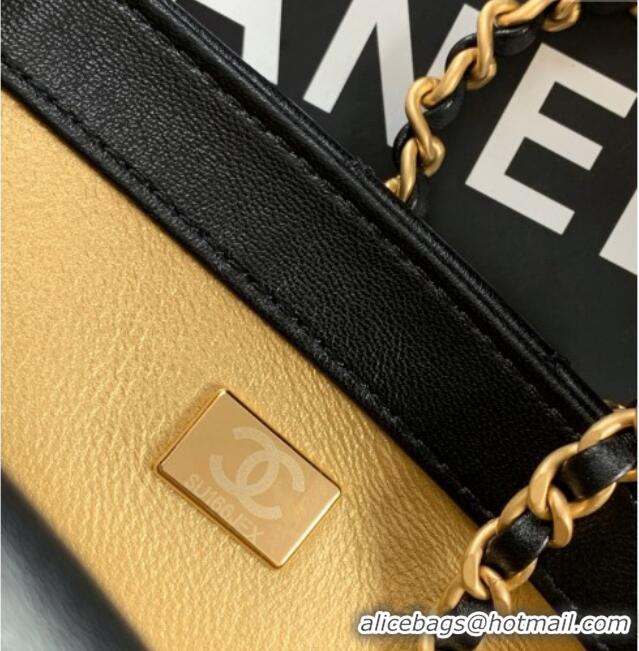Grade Quality Chanel Shiny Lambskin Mini Flap Bag with CC Chain AS5759 Black 2025