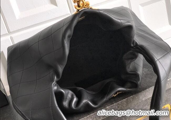 Market Sells Chanel Quilted Soft Leather Hobo Bag CH101101 Black 2025