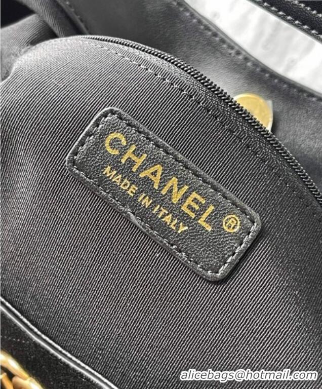 Particularly Recommended Chanel Suede Hobo Bag AS5978 Black 2025