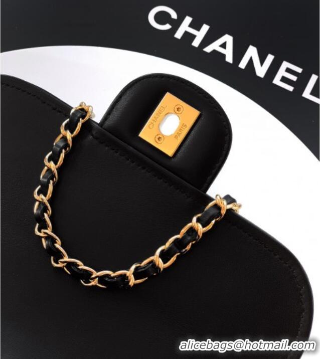 Market Sells Chanel Raffia Straw and Calfskin Small Flap Bag AS5929 White/Black 2025