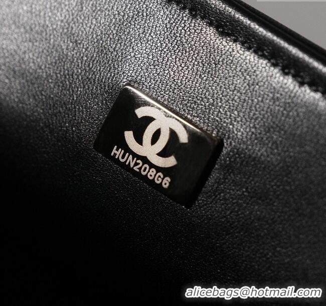 Best Price Chanel Raffia Straw and Calfskin Large Flap Bag AS5929 White/Black 2025