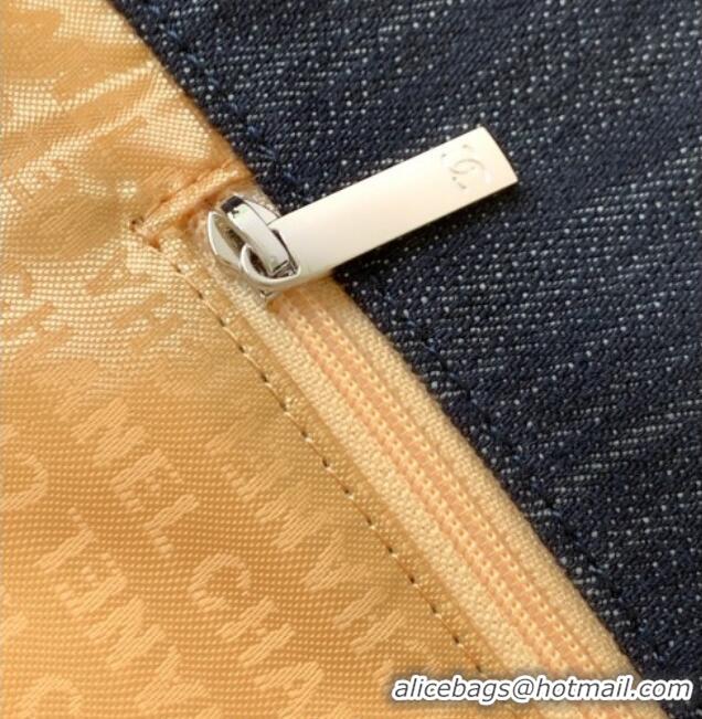 Market Sells Chanel Denim Large Shopping Bag AS2138 Midnight Blue 2025
