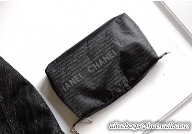 Market Sells Chanel Denim Medium Shopping Bag AS2138 Black 2025