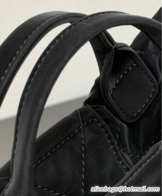 Buy New Cheap Chanel Velvet-Effect Nylon Mini Bow Bag AS5849 Black 2025