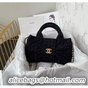 Low Cost Chanel Tweed Mini Bow Bag AS5849 Black 2025