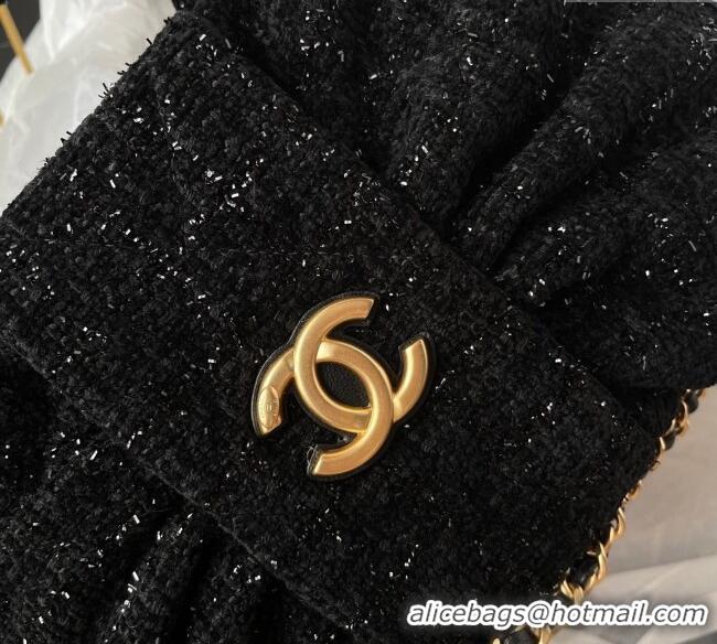 Low Cost Chanel Tweed Mini Bow Bag AS5849 Black 2025