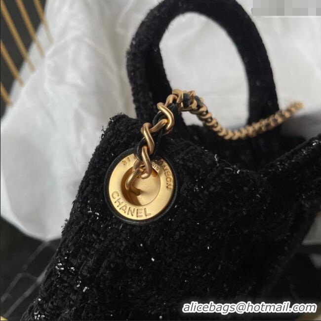 Low Cost Chanel Tweed Mini Bow Bag AS5849 Black 2025