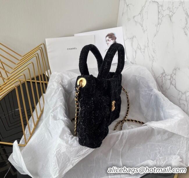 Low Cost Chanel Tweed Mini Bow Bag AS5849 Black 2025