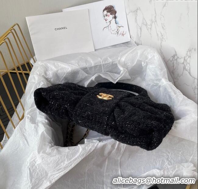 Low Cost Chanel Tweed Mini Bow Bag AS5849 Black 2025