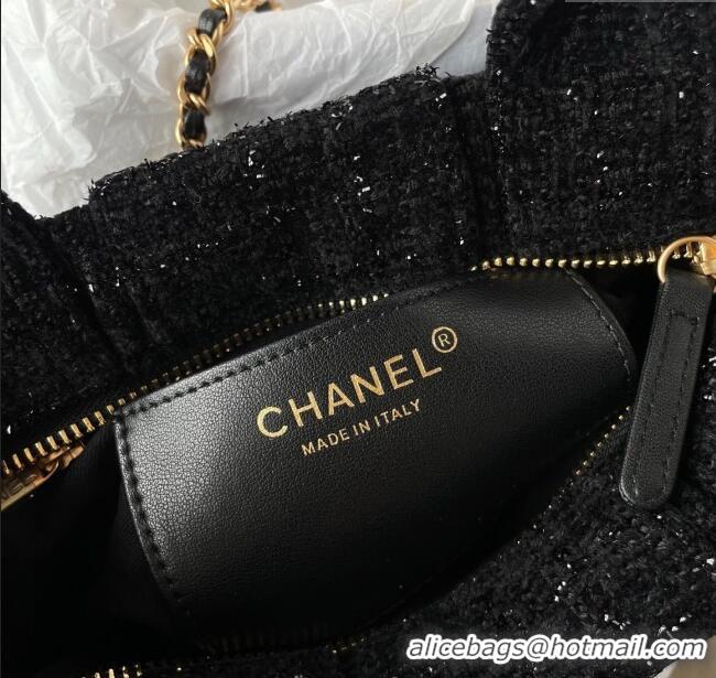 Low Cost Chanel Tweed Mini Bow Bag AS5849 Black 2025