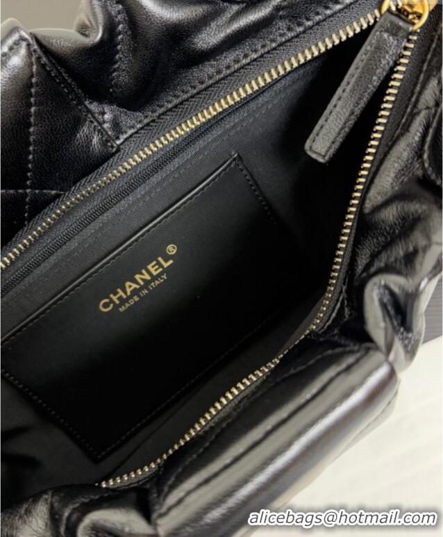 Modern Classic Chanel Shiny Lambskin Bow Bag AS5851 Black 2025