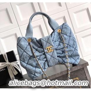 Low Cost Chanel Denim Bow Bag AS5851 Blue 2025