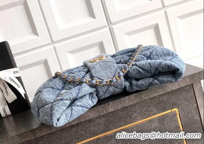 Low Cost Chanel Denim Bow Bag AS5851 Blue 2025