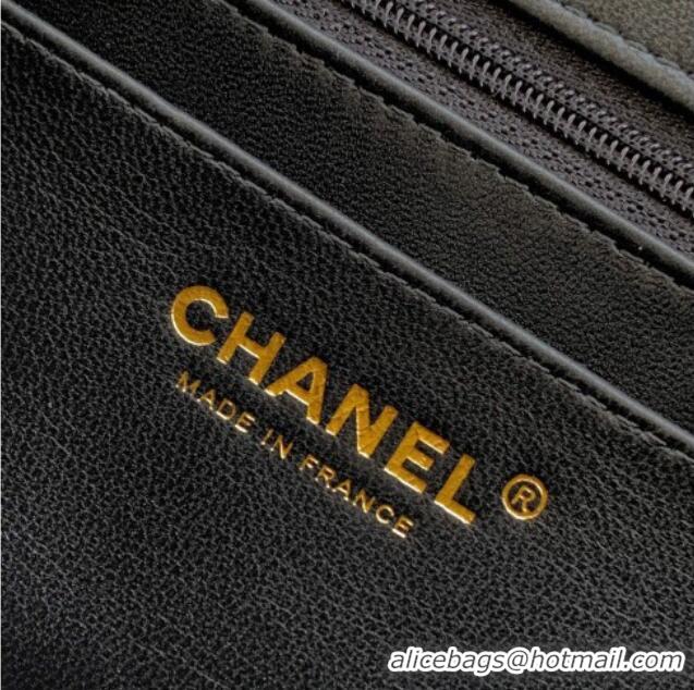 Inexpensive Chanel Velvet Classic Mini Flap Handbag A69900 Black 2025