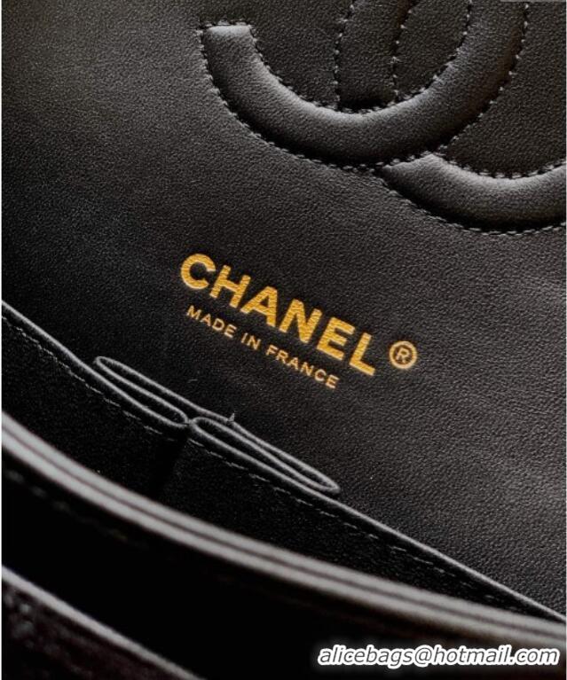 Fashion Discount Chanel Velvet Classic Small Flap Handbag A01113 Black 2025