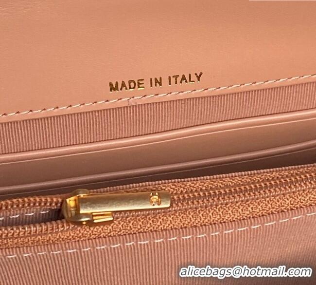 Buy Classic Chanel Grained Shiny Calfskin Clutch with chain and Top Handle AP4798 Brown 2025