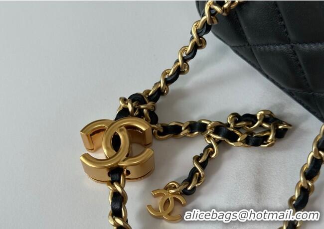 Best Price Chanel Lambskin Small Vanity Case with CC Chain AP3941 Black 2025
