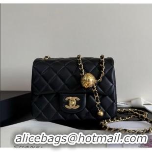 Super Quality New Style Chanel Lambskin Mini Flap Bag with Metal Ball AS1786 Black 2025