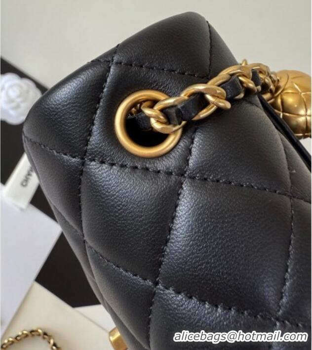 Super Quality New Style Chanel Lambskin Mini Flap Bag with Metal Ball AS1786 Black 2025