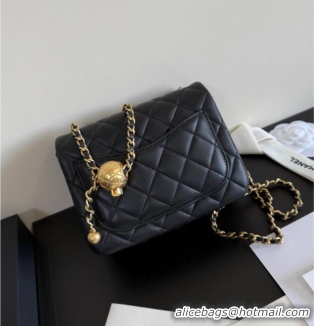 Super Quality New Style Chanel Lambskin Mini Flap Bag with Metal Ball AS1786 Black 2025