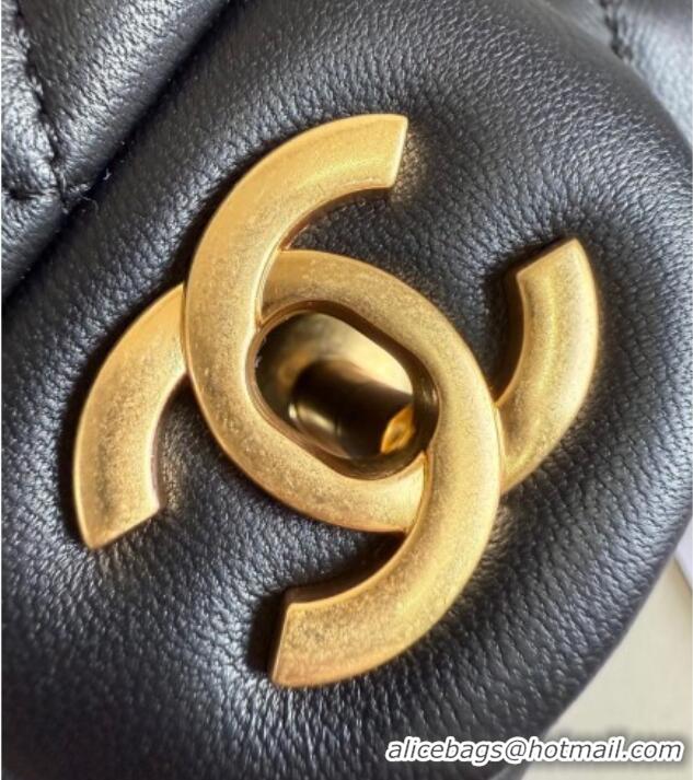 Super Quality New Style Chanel Lambskin Mini Flap Bag with Metal Ball AS1786 Black 2025