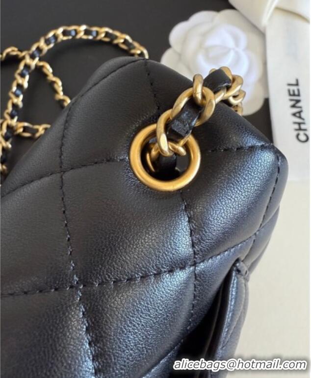 Good Quality Chanel Lambskin Small Flap Bag with Metal Ball AS1787 Black 2025 New Style