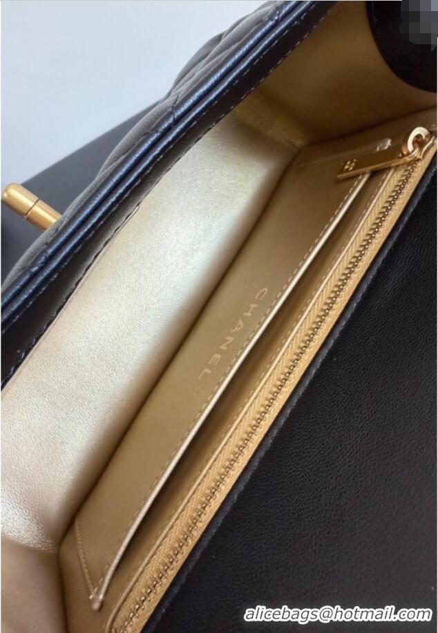 Good Quality Chanel Lambskin Small Flap Bag with Metal Ball AS1787 Black 2025 New Style