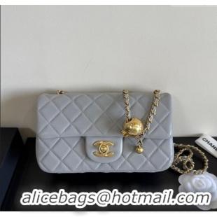 Good Taste Chanel Lambskin Small Flap Bag with Metal Ball AS1787 Grey 2025 New Style