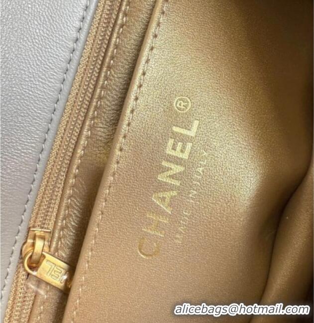 Good Taste Chanel Lambskin Small Flap Bag with Metal Ball AS1787 Grey 2025 New Style